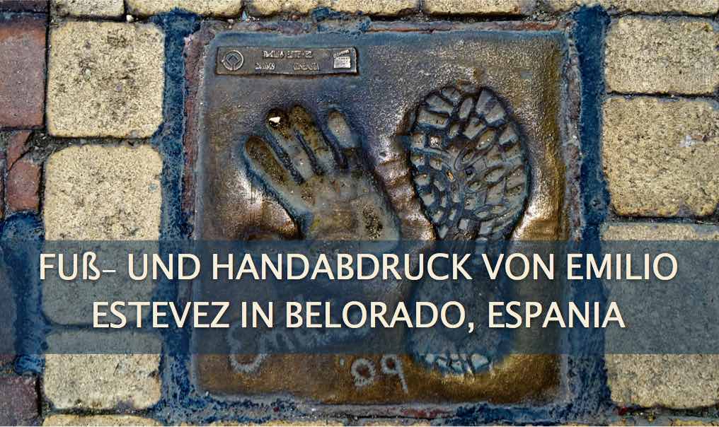 Emilio Estevez, nicht in Hollywood aber Belorado, Spanien verewigt.